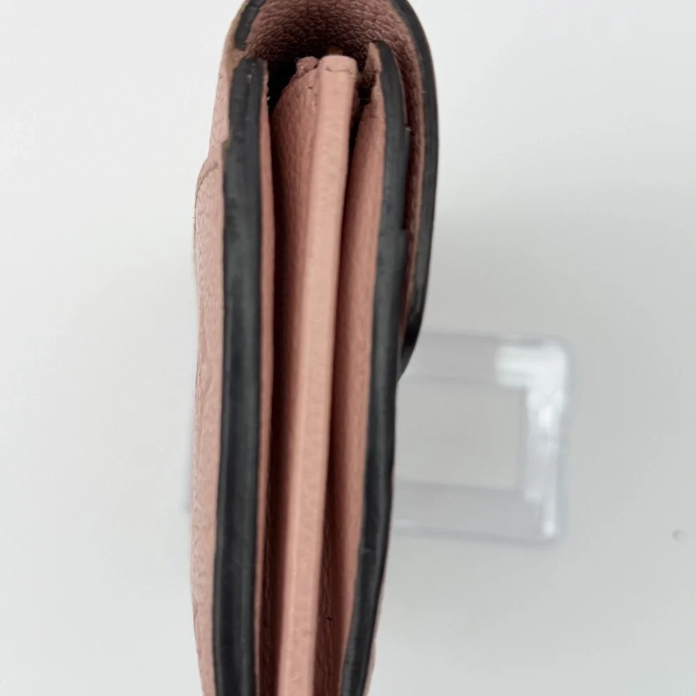 Louis Vuitton Poudre Empriente Sarah Wallet w/ Chain Blush Pink - Picture 16 of 16